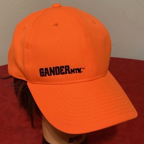 Gander Mountain Orange Hat Adjustable SnapBack Baseball Cap Hiking Outdoor NEW! - Picture 1 of 6